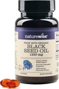 NatureWise Black Seed Oil Softgels 1250 mg - με 100% Βιολογικό Ψυχρό Πιέζεται Nigella Sativa - Ωμέγα 3 6 9 - Αντιοξειδωτικό Ανοσοποιητική Υποστήριξη, Μαλλιά & Δέρμα - Μη Γλουτένη Χωρίς - 60 Softgels[1-Month Supply]