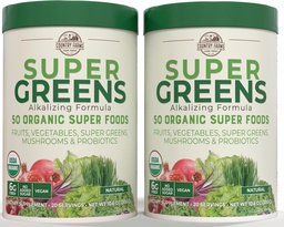 Χώρα Αγροκτήματα Super Greens Φυσικό Γεύση, 50 Βιολογικά Super Foods, USDA Βιολογικό Μείγμα Ποτών, Φρούτα, Λαχανικά, Super Greens, Μανιτάρια & Προβιοτικά, Υποστηρίζει την ενέργεια, 40 εξυπηρετούν, 10,6 Oz, 2 Πακέτο