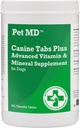 Pet MD - Canine Tabs Plus 365 Count - Advanced Multivitamins for Dogs - Φυσικό ημερήσιο συμπλήρωμα βιταμίνης και ορυκτής διατροφής - Συκώτι γεύσεις Μασώμενα δισκία