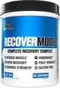 Evlution Nutrition Recover Mode - Πλήρης Post προπόνηση με BCAAs, Υποστήριξη Ανοσίας, Βιταμίνη C, D & E, Ηλεκτρολύτες, Ενυδάτωση, Creatine, Γλουταμίνη, Beta-Alanine, L-Καρνιτίνη, 30 Serv, Blue Raz