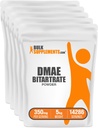 BulkSupplies.com DMAE Bitartrate Powder - Διμεθυλαμινοαιθανόλη Bitartrate, συμπλήρωμα DMAE - Χωρίς γεύση και γλουτένη, 350mg ανά σερβίρισμα, 1kg (2,2 lbs) (πακέτο των 5)