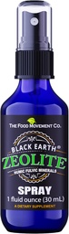 Μαύρος ζεόλιθος Γης με Humic Fulvic Acids, Trace Minerals, για ενήλικες και παιδιά υποστηρίζει την υγεία των ούλων, την ανοσοποιητική υποστήριξη, την πέψη και την εξάλειψη και περισσότερα 1oz συμπλήρωμα υγρού ψεκασμού αντλίας