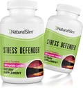 NaturalSlim Stress Relief Supplement - Defender στρες, High Cortisol Reucer, Control Cravings, Ύπνος & Μεταβολισμός Υποστήριξη με Βιταμίνη B5 Παντοθενικό οξύ & L Τυροζίνη 180 κάψουλες λαχανικών 2 Συσκευασία