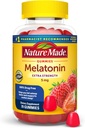 Nature Made Melatonin 5mg Gummies ενήλικης μελατονίνης, 100% δωρεάν βοήθεια ύπνου, 70 Gummies, επιπλέον δύναμη