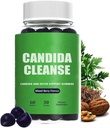 Candida Cleanse, Candida και Detox Support Gummies, 10-σε-1 Προηγμένη Φόρμουλα με Μαύρο Καρύδι, PAU D'Arco & Wormwood, Μη-GMO 60 Gummies