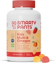 SmartyPants Kids Complete Gummy Vitamins: Πολυβιταμίνη, Βιταμίνη D3, B12 (μεθυλοκοβαλαμίνη), ΚΑΙ Ωμέγα 3 DHA / EPA ιχθυέλαιο, 120 αριθμός