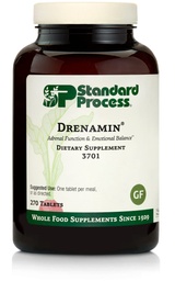 Standard Process Drenamin - Adrenal Function Supplement for Healthy Stress Response - Υποστηρίζει Υγιεινή Παραγωγή & Μεταβολισμός - Χωρίς γλουτένη, Μη-Dairy & Μη-Soy - 270 Tablets (270 Servings)