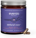 Defend Now Organic Turkey Tail Mushroom Supplement - 12:1 Turkey Tail Extract in 60 Vegan Capsules (500mg) - 45% Verified Beta-D-Glucans!