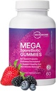 Μικροβιώματα Εργαστήρια με βάση Probiotic Gummies για γυναίκες, άνδρες & παιδιά - MegaSporeBiotic Gummies - 4 Bacillus Probiotics for Digestive Health & Microbiome Support - Berry Flavor (60 Gummies)