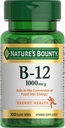 Βιταμίνη Β12 από το Nature's Bounty, το Vitamin Supplement, Υποστηρίζει τον Ενεργειακό Μεταβολισμό και την Υγεία του Νευρικού Συστήματος, 1000mcg, 100 δισκία