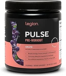 LEGION- Όλα τα φυσικά Nitric Oxide Preworkout ποτό για την ενίσχυση της ενέργειας, Createine Δωρεάν, φυσικά γλυκασμένη, Beta Alanine, Κιτρουλίνη, Alpha GPC (Σταφίδα)