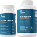 Ο Δρ Τομπάιας Vegan Omega 3 Algae Oil and Magnesium Bisglycinate, Essential Wellness Support for Heart, Brain, Mus, and Bone Health, Non-GMO, Vegan