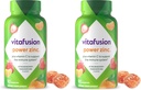 Vitafusion Power Zinc Gummy Βιταμίνες, Φράουλα Tangerine Flavored Immune Support (1), 90 Count (Pack of 2)