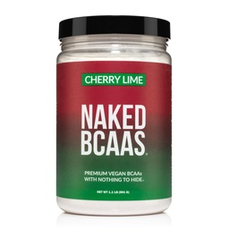 NAKED Cherry Lime BCAAs Amino Acids Powder, 100% καθαρό 2:1:1 Formula, Vegan διακλαδισμένη αλυσίδα Amino Acids, Instantted Όλα τα φυσικά BCAA συμπλήρωμα σκόνης - 501 γραμμάρια, 34 υπηρεσίες