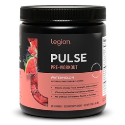 LEGION- Όλα τα φυσικά οξείδιο του αζώτου Preworkout Ποτό για την ενίσχυση της ενέργειας, Createine Δωρεάν, φυσικά ζαχαρούχο, Beta Alanine, Κιτρουλίνη, Alpha GPC (Νερόμελο)