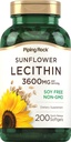 Κάψουλες Piping Rock Sunflower Lecithin Softgel 