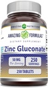 Amazing Formulas Zinc Gluconate 50 Mg συμπλήρωμα 