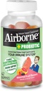 Airborne Plus Probiotic Gummies, 42 αριθμός - 1000mg βιταμίνης C - συμπλήρωμα υποστήριξης του ανοσοποιητικού