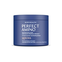 BodyHealth PerfectAmino Powder - BCAA και EAA Σκόνη για την προετοιμασία και μετά την προπόνηση - Amino Acid Energy Drink for Men and Women to Support Lean Muscle and Recovery - Mocha - 60 Services