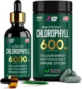 (Bundle) Liquid Chlorophyll Drops & Chlorophyll Capsules – Natural Energy, Immune Support, Internal Freshness and Antioxidant Supplement