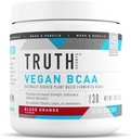 Αλήθεια Διατροφή Vegan BCAA Σκόνη- 2:1:1 Ratio Φυσικό BCAAs Αμινοξέα Σκόνη για την ενέργεια, οικοδόμηση μυών, μετά την αποκατάσταση προπόνηση ποτό για την αποκατάσταση των μυών (Blood Orange, 30 εξυπηρετούν)