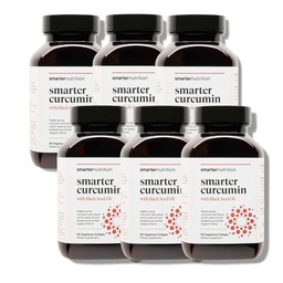 Smarter Nutrition Curcumin Softgels - Vegan Υψηλή απορρόφηση 400 mg συμπλήρωμα κουρκουμίνης Τυποποιημένο σε 95% Τετραϋδροκουρκουμινοειδή + Μαύρο Έλαιο Σπόρου & Τζίντζερ για Κοινή & Ανοσοποιητική Υγεία - 360 Ct