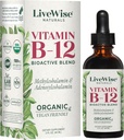 Liquid B12 Vitamin Sublingual – All-Natural Liquid Vitamin Vegan B12 Drops – Non-GMO Adenosylcobalamin Methylcobalamin B12 Supplement – Boost Your Immune System, Metabolism, Energy and Focus!