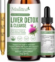 Liver Health Liquid Drops -Support Liver Cleanse Detox & Repair with Artichoke Milk Thistle Silymarin Extract, Dandelion,Turmeric, Berberine to Renew w/21 Potent Herb-Nutrients-