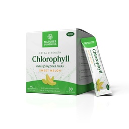 Nature's Sunshine Chlorophyl Stick Packs: Supercharge Your Detox and Boost Gut Health in Convenient, Delicious Stick Packs (Γλυκό Μελόνι)