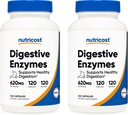 Nutricost Digestive Enzymes 620mg, 120 κάψουλες Veggie (2 φιάλες) - Συμπληρωμένο συμπλήρωμα Digestive Enzyme