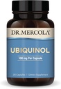 Δρ. Mercola Ubiquinol - 100 mg Ubiquinol - Υποστηρίζει την παραγωγή ενέργειας - Συμπλήρωμα αντιοξειδωτικών - Μη ΓΤΟ, Χωρίς γλουτένη & χωρίς σόγια - 30 κάψουλες (30 σερβίτσια)