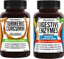 FarmHaven Turmeric Curcumin με Μαύρο Πιπέρι και Digestive Ένζυμα με 18 Προβιοτικά & Βότανα