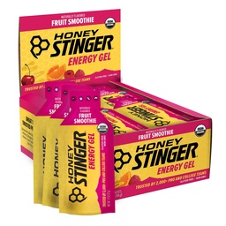 Μέλι Stinger Βιολογικά Φρούτα Smoothie Ενέργεια Gel, Χωρίς γλουτένη & καφεΐνη, για άσκηση, τρέξιμο και απόδοση, Αθλητική Διατροφή για το σπίτι & γυμναστήριο, Προ & μέση προπόνηση, 24 Πακέτο, 26.4 Ουγγιά