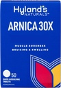 Ταμπλέτες Arnica Montana 30x της Hyland, Φυσική ανακούφιση από μελανιές, οίδημα και μυϊκές πληγές, Γρήγορη διάλυση Δισκία (Συσκευασία 1, 50 Count Total)