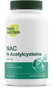 Συμπλήρωμα NAC - N Acetyl Cysteine - Υψηλή δοσολογία 600mg - Αμινοξέα - Vegan Friendly - Καθαρή σκόνη NAC - 90 κάψουλες