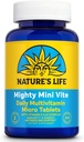 Nature's Life Mighty Mini Vite - Καθημερινή Πολυβιταμίνη για γυναίκες και άνδρες - Βιταμίνη D και B Complex - Ανοσία και ενέργεια Υποστήριξη Μεταβολισμού - Εργαστήριο Επαληθευμένο - 120 Σερβιέτες, 240 Micro Tablets
