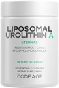 Codeage Liposomal Urolithin A Supplement 500mg ανά υπηρεσία + ρεσβερατρόλη, Betaine, CoQ10, Ellagitannins - Ένα νέο σύνορο πέρα από NADH, NMN, NAD, NR, και PQQ Βιταμίνες - Βιοδιαθέσιμες - 60 κάψουλες