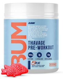 RAW Pre Workout Powder, Thavage (5 τύρφη, κόκκινη κοιλιά) - Chris Bumstead Sports συμπλήρωμα διατροφής για άνδρες & γυναίκες - Cbum Pre προπόνηση για την προπόνηση, ενυδάτωση, ψυχική εστίαση & ενέργεια - 40 υπηρεσίες