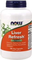 NOW Foods Refresh Veg Κάψουλες, 180 κάψουλες (πακέτο του 2)