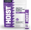 HOIST Electrolyte Drink Mix Powder Sticks – Rapid Rehydration, Military Hydration Formula – Σταφύλι (12 Single-Serve Packs)