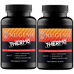 Nugenix Thermo - Θερμογόνος Fat Burner συμπλήρωμα χάπια για τους άνδρες, Extreme Μεταβολικός επιταχυντής, 120 κόμης