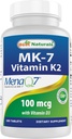 Best Naturals Βιταμίνη K2 (MK7) με D3 συμπλήρωμα Οστών και Καρδιάς Υγεία (5000 IU Βιταμίνη D3 & 100 mcg Βιταμίνη K2 MK7), 180 δισκία