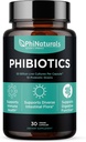 PhiNaturals Probiotics 10 Strains 30 Billion CFUs [30 Vegan Capses] for Women and Men Digestive Gut Health - Lactobacillus Acidophilus Salivarius Rhamnosus Bifidobacterium Probioticos