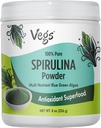 Βιολογική σκόνη Spirulina - Μπλε Πράσινο Φυτικό Άλγης με βάση το Superfood Blend - Αντιοξειδωτικό-Πλούσιο με Χλωροφύλλη, Βιταμίνες & Ορυκτά για τον καθαρισμό, την ενέργεια και την ασυλία Υποστήριξη - Vegan, Non-GMO - 8 oz