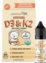Legendairy Milk Organic Baby Vitamin D3 K2 Liquid Drops, 400 IU Baby Vitamin D D σταγόνες για βρέφη - Βιταμίνη D για νεογέννητα, Toddlers και παιδιά - Vegan, 90 Σερβιέτες