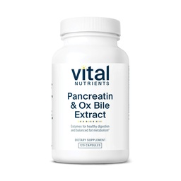 Vital Nutrients Pancreatin & Ox Bile Extract 500mg 