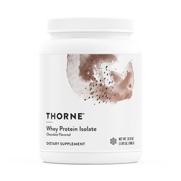THORNE - Whey Protein Isolate - Ισορροπημένη Amino Acids Προφίλ με BCAAs - 21 γραμμάρια της εύκολης σκόνης πρωτεΐνης γάλακτος Digest - NSF Πιστοποιημένο για Αθλητισμό - Σοκολάτα - Γλουτένη & χωρίς σόγια - 30 Σερβιέτες