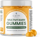 Calm by Wellness Multivitamin Gummies - All Natural Vegan Adult Multivitamin Gummy - Συσκευασία με Αντιοξειδωτικές Βιταμίνες C & E, B12, B6, Φολικό οξύ, Παντοθενικό οξύ - Απαραίτητο για τη συνολική υγεία