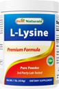Best Naturals Lysine Powder, 1 λίρα - 100% καθαρό (1 LB (πακέτο του 1))
