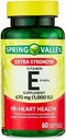 Generic Spring Valley Vitamin E Extra Strength Βιταμίνη Ε D-Alpha Spring Valley Softgels, 670 mg (1. 000 IU), 60 Count